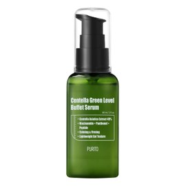 PURITO Centella Green Level Buffect Serum 60 ml 2 fl oz, Facial Serum, Centella Asiatica, Recovery Face Serum, Vegan
