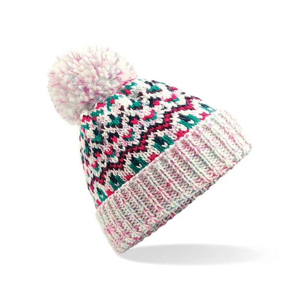 ASVP Shop Corkscrew Cable Knitted Bobble Hat Plain Mens Womens