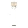 Deco 79 Metal Floor Lamp with Dangling Crystals, 16" x