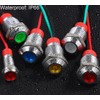 Gebildet 5pcs White AC/DC 12-24V Energy-Saving LED Metal Indicator Light