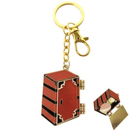 DEZHAN Anime Cute Keychain, Metal Cartoon Key Chain for Women and Men