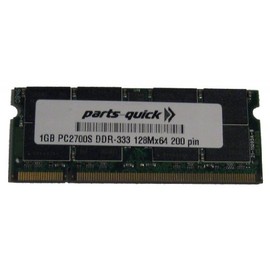 parts-quick 1GB Memory for Gateway MX7515H, MX7118, MX7122, MX7315, MX7337, MX7337H DDR PC2700 200 pin 333MHz SO-DIMM Laptop RAM Upgrade