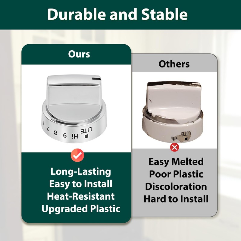 Anniparts WB03X24818 Stove Knobs Cooktop Replacement Parts for GE Range