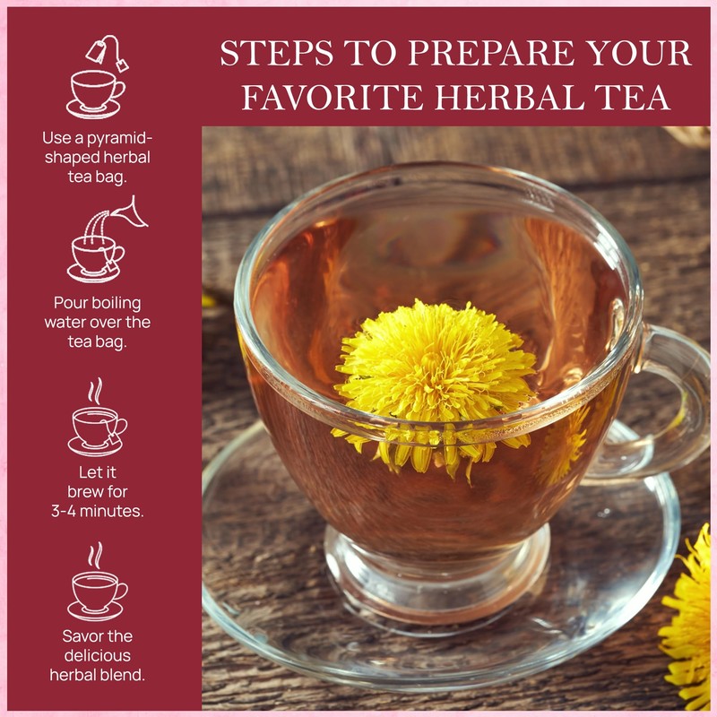 Tealeaf & Co. Dandelion Root Tea with Dried Dandelion Root