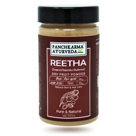 Panchkarma Ayurveda Herbal & Natural Reetha Fruit Powder For Hair Shine Anti-Hair-Fall Hair Pack (Soapnut/sapindus Mukorossi) (100g)