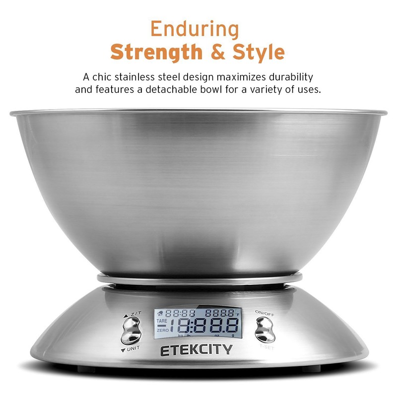 Etekcity Food Kitchen Scale with Bowl, Digital Weight Scale for
