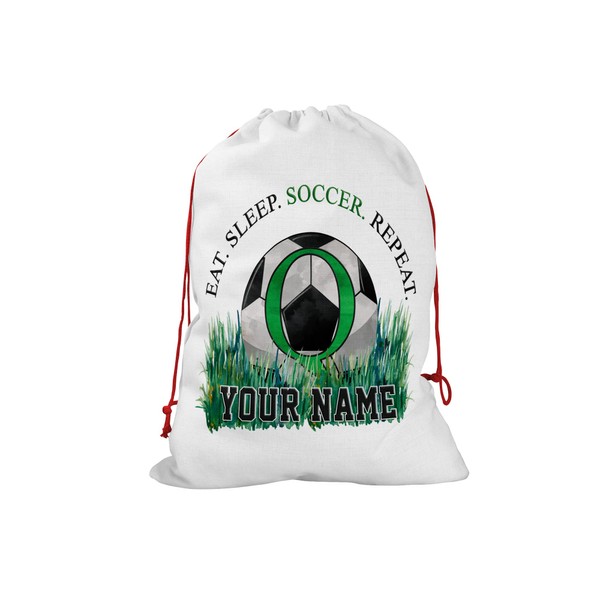 Bleu Reign Personalized Santa Sack Christmas Birthday Gift Wrap Bag