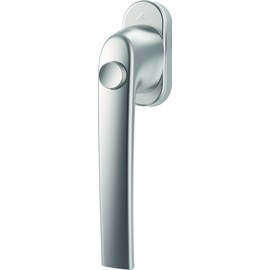 Window Handle Roto Samba Push Button Natural Silver with Screws Square Pin 7 x 43 mm