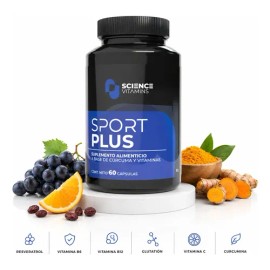 Antioxidante Resveratrol Vitamina C B6 B12 Deportivo Premium                                                                                          