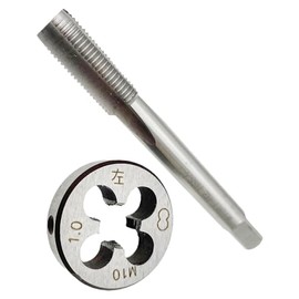 M10 x 1 Tap Die Set LH M10x1 Metric Thread Tap Die Left Hand Straight Fluted Machine, M10x1 Tap Die LH Machine Screw Die Tool M10 x 1 Die LH