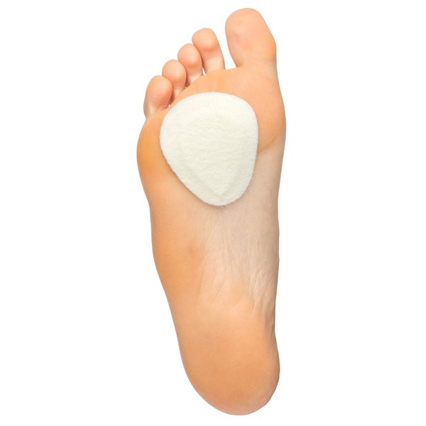 ZenToes - almohadillas para orejas de fieltro metatarsal – 6 pares – 1/4" contorneado bola adhesiva de cojines de pie – se adhieren a plantillas o pies