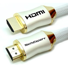 TechExpert HDMI 2.1 cable 8K 4K 120Hz Professional Ultra HD 2160p 1.5m 4.9feet 3D HDR 48GB / Sec eArc white