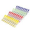 HANGERWORLD Strong 8cm Plastic Clothes Washing Line Pegs Rubber Soft