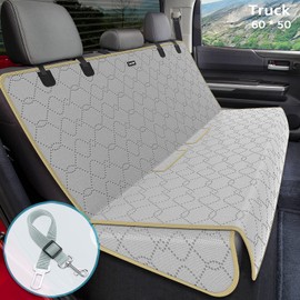 Lassie Dog Seat Covers for Trucks Back Seat, Waterproof and Heavy Duty Bench Seat Cover for Kid, Anti Scratch Pet Backseat Covers for Trucks, SUV & Car