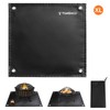 TOMSHOO Under Grill Mat Fire Pit Deck Patio Ember Mat