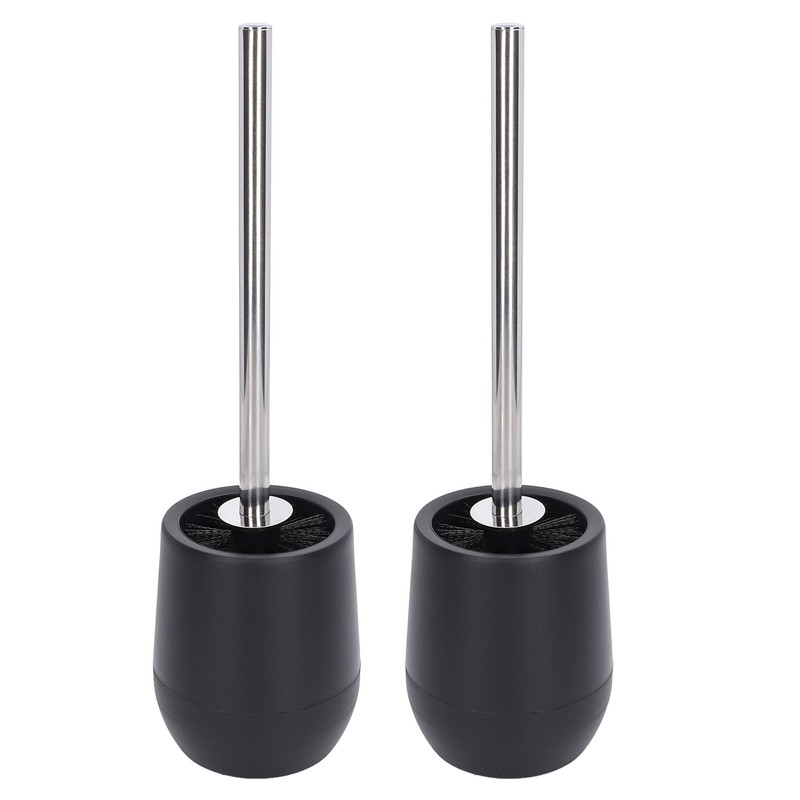 2Pcs Toilet Brush Robust Lockable Threads Efficient Safe Durable Material