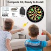 Dart Board Bracket Kit, Black Dartboard Wall Mount Set with