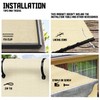TANG Sunshades Depot 6'x40' Shade Cloth Beige Fabric Roll Up
