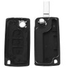 OGGIPRO 3 Button Headlight Key Shell Compatible with CE0523 Flip