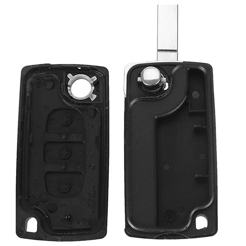 OGGIPRO 3 Button Headlight Key Shell Compatible with CE0523 Flip
