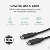 Plugable 10Gbps USB C to USB C Cable, 3.3 feet