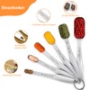 7 Piece Stainless Steel Measuring Spoon Set (18/8) with Scraper