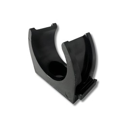 Evoges 20mm Black PVC U Clip Conduit Push in Saddle, Pack of 10