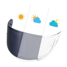 PSLER Photochromic RF-SR Visor- RF1200 Visor RF-SR Face Shield Replacement for RF-SR CWR-1 RF1200 X-Spirit NXR Z7 X14,Photochromic