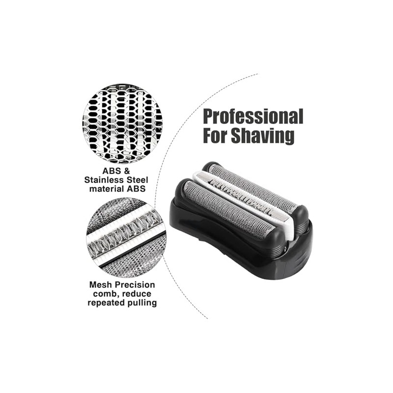 Pack of 2 Replacement Shaving Heads Compatible with Braun Series