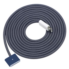 DERLULU USB-C to Magnetic 3 Fast Charging Cable (6.6 ft/2 m), Compatible with MacBook Air (15''/13'' M4 2025, M3 2024, 15'' M2 2023, 13" M2 2022), MacBook Pro (16"/14" 2024/2023/2021), Midnight Blue