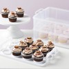 Juvale Cupcake Transport Container - 2 Tier, Clear Plastic, 13.5
