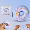 Donut Squishy, Soft Donut Toy with Multicolored Cotton Balls Squeeze