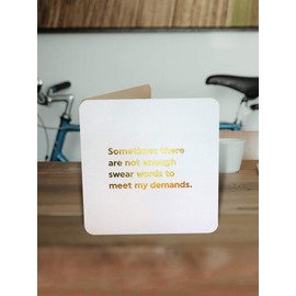 Brainbox Candy - Funny Birthday Cards Silly Humorous Happy Birthday - 'Not Enough Swear Words' - Perfect For Friends Mates Him Her Boyfriend Girlfriend Partner