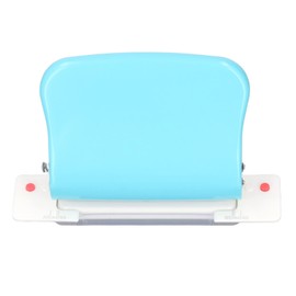 Binding Device, Paper Binding Machine, Coil Book Hole Punch, Hand-Held Portable Spiral Binder A4 A5 A6 A7 Spool Book Round Hole Punch for School and Home, Light Blue