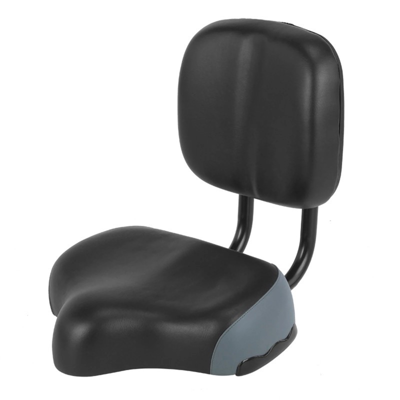 Wide Bike Seat with Adjustable Backrest for Comfortable Riding –