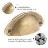 Bowarepro Antique Half Moon Kitchen Furniture Knobs Cabinet Shell Pull