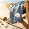 12PCS Sequin Shell Iron On Patches, Ocean Theme Embroidered Appliques