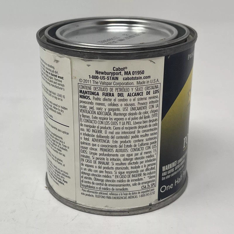 Valspar Cabot 18012 Premium Woodcare, Satin, Polyurethane 1/2 Pint -