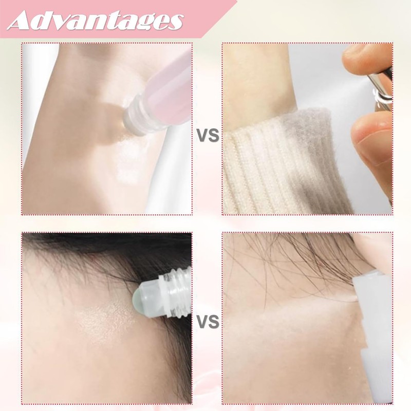 10Packs Refillable Roll-on Bottles Leak proof Glass Roller Bottles for