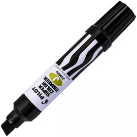 Pilot 43100 SC-6600 Super Color Marker Jumbo, Black Permanent Ink