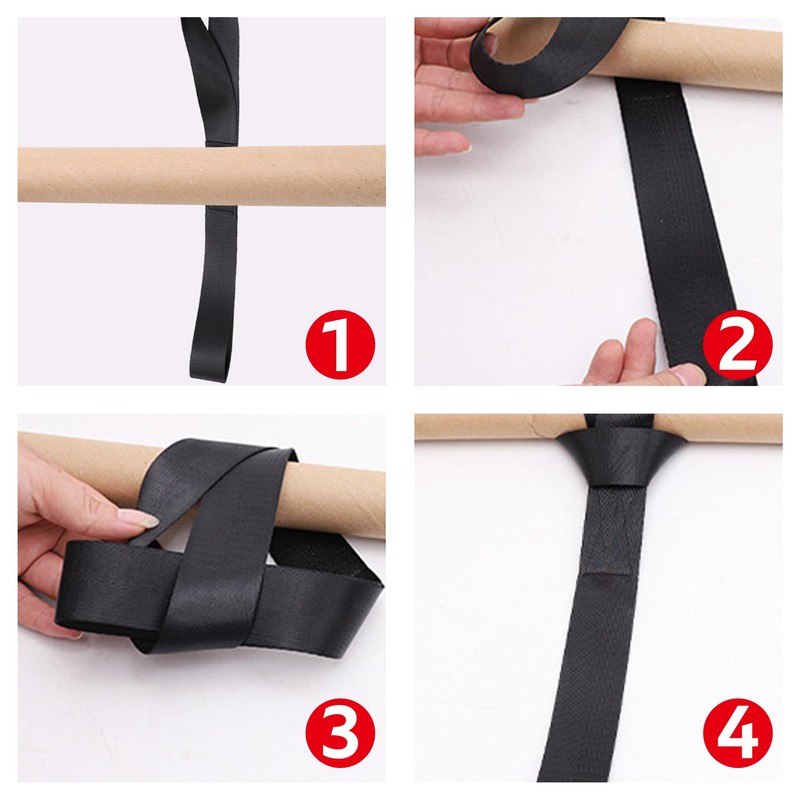 Pack of 6 lashing loops, lashing straps with loops, lashing