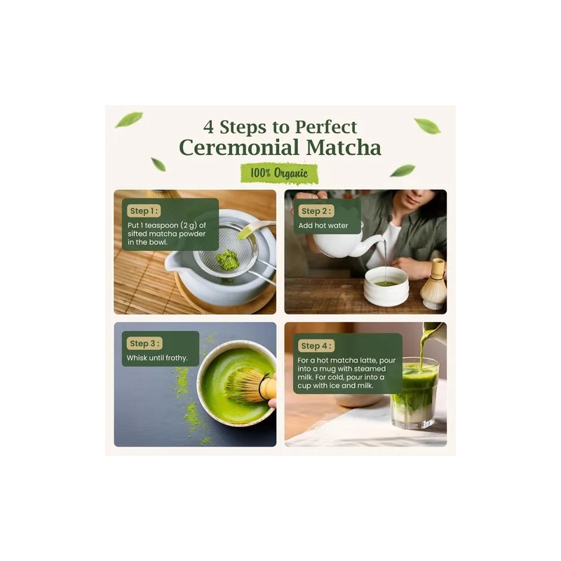 Benbu Té Matcha Orgánico Benbu Grado Ceremonial 100 G