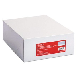 Universal UNV36101 Self-Seal 4.13 in. x 9.5 in. #10 Square Flap Security Tint Business Envelope - White (500/Box)