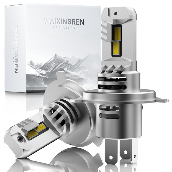 WAIXINGREN H4 Led Headlight Bulbs, 60W 26000LM 400% Ultra Brightness