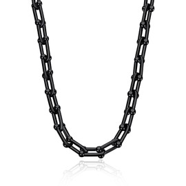 Bestyle U Chain Necklace, Women's, U-Shaped, Stainless Steel, Hypoallergenic, Chain, Popular, Trend, Fashionable, Unisex, Accessories, Simple, Stainless Steel