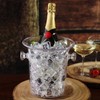 bar@drinkstuff Wine & Champagne Bucket Clear - Plastic Wine Cooler