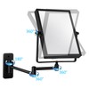 QiMH 3X Magnified Wall Mounted Mirror, Rectangular 8x6 Inch with