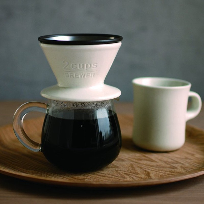 KINTO 27631 SCS Brewer, 4 cups, Porcelain, White, Coffee, Dishwasher