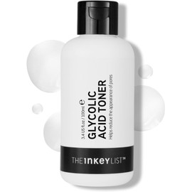 The INKEY List Tónico de Ácido Glicólico, Exfoliante para Reducir el Tamaño de los Poros, Difumina Líneas Finas y Unifica el Tono de la Piel, 100 ml