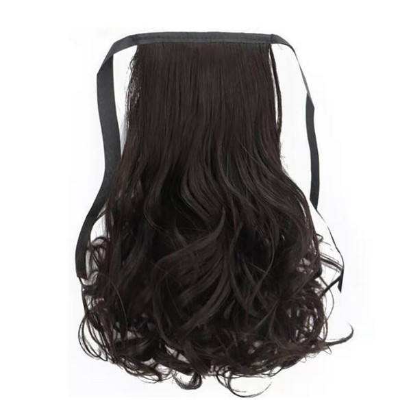 Ponytail Wig, Curly Hair Wig, Children's Wig, Ribbon, Children's Wig,